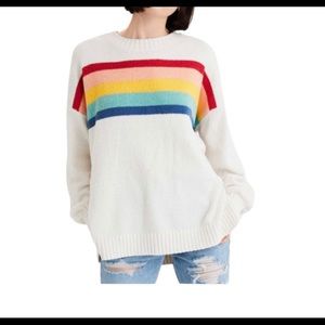 American Eagle Rainbow Striped Sweater